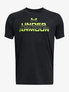 Under Armour UA Tech Split Wordmark SS Koszulka dziecięce Czarny #608982