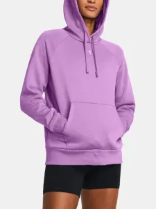 Under Armour UA Rival Fleece Hoodie Bluza Fioletowy