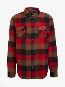 Vans Box Flannel Woven Koszula Czerwony #513611