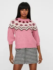 Vero Moda Fairs Sweter Różowy
