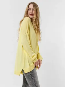 Vero Moda Sweter Żółty #264151