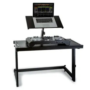 Vonyx DS20, statyw na sprzęt DJ-ski, stół DJ, regulowana wysokość, kolor czarny