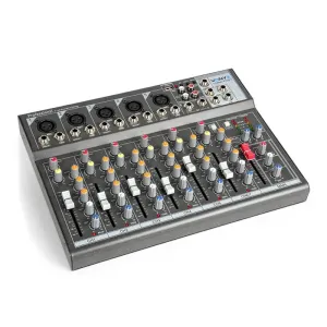 Vonyx VMM-F701, mikser audio, 5 x wejście mikrofonowe/liniowe mono, wyjście/wejście liniowe stereo
