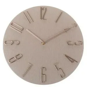 Zegar ścienny Berry beige, śr. 30,5 cm, plastik