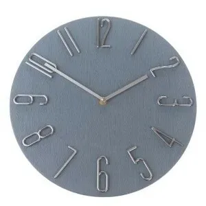 Zegar ścienny Berry grey, śr. 30,5 cm, plastik