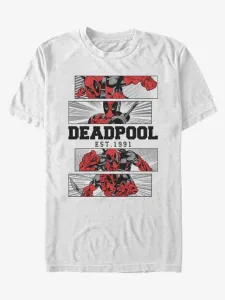ZOOT.Fan Marvel Deadpool 4 Panel 2 Tone Koszulka Biały
