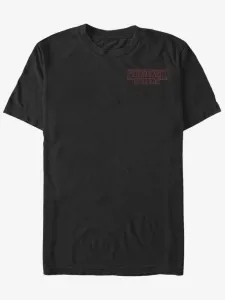 ZOOT.Fan Netflix Stranger Things Logo Koszulka Czarny